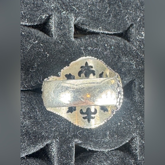 KAR 925K Stamped Sterling Silver Amethyst Men's Ring size 9 - Picture 6 of 7